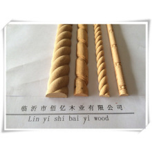 Moldeado de madera de teca de alta calidad / Moldeado de madera de pino LVL Linyi Baiyi hecho